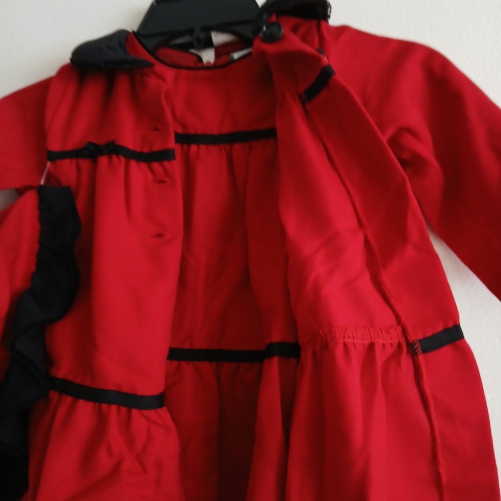 Littke Bitty Size 18 Months Red Kids Costume with Hat 3 Pieces New $25 - Picture 8 of 16
